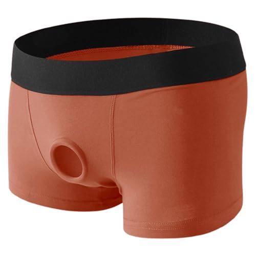 Out Pothole Cutton Anneau pénien pour homme Sous-vêtements Lavage, rouge, S