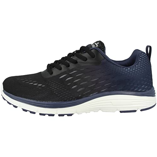chung shi Damen Duxfree Berlin Schnürhalbschuh-Laufschuh, Schwarz/Blau, 38 EU Cover