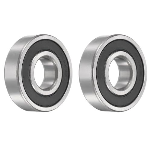 Rodamientos de bolas 25 x 62 x 17 mm 6305-2RS de acero cromado lubricados para poleas de motor