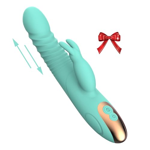 Rabbit G Spot Vibrator Sex Toys, 8 Vibrating Modes Couple Realistic Vibrators Anal Dildo Wand Adult Toys, Adult Sex Toys for Women and Couples Pleasure Blue