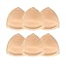 TopBine Removable Bra Pads Inserts Women's Comfy Sports Cups Bra Insert for BIkini Top Swimsuit (A/B 3 color) (A/B beige, C/D)