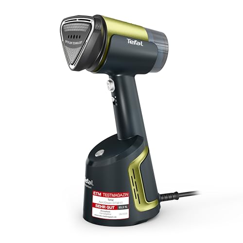 Tefal Aero Steam Dampfglätter 1400W Keramik-Bügelsohle 20 g/Min. Dampf 3 Modi & Turbo-Saugfunktion 100 ml abnehmbarer Tank schnelle faltenfreie Ergebnisse für Kleidung & Textilien Blau/Grün