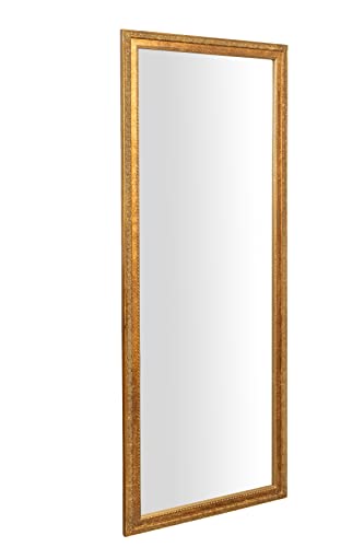 Biscottini Espejos Grandes de Pared Vintage 180x4x72 cm - Espejo Cuerpo Entero Pared y pie - Espejo Grande Pared Hecho a Mano - Espejo recibidor