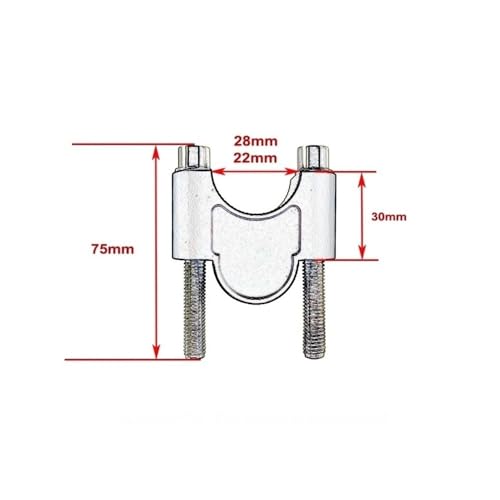 Abrazadera elevadora de manillar 22mm en aluminio de alta resistencia 5