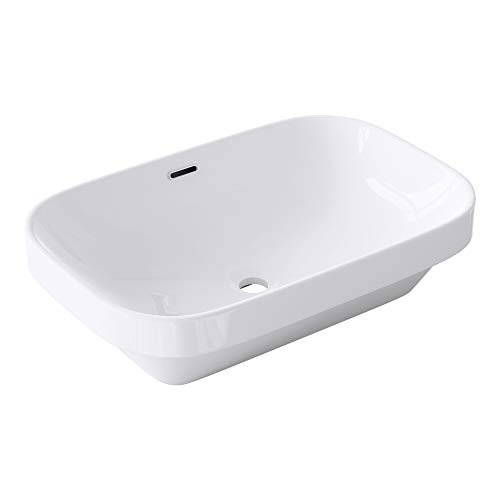 Sogood Lavabo vasque a encastrer evier design Bruxelles5082 larg x prof x haut 61,6 x 41,5 x 16,5 cm