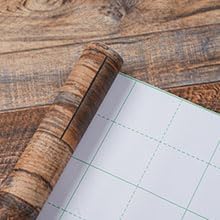 Miniatura 7 de WENMER Papel tapiz de madera marrón de 17.71 x 1181 pulgadas, papel tapiz autoadhesivo Shiplap, papel de contacto de madera, papel de contacto