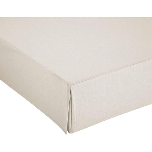 ECOMMERC3 | Fodera Per Struttura Letto, Antiscivolo E Traspirante, 140 X 190-200 Cm, 100% Made In Spain, Avorio - 2
