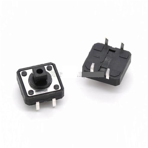 Bouton-poussoir momentané 12mm réactivité tactile nette pour circuit DIP