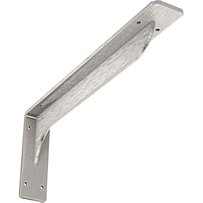 Ekena Millwork BKTM02X16X06EBSS Bracket Embrey, 2"W x 16"D x 6 1/2"H, Stainless Steel