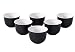 Produktbild Aricola 6 Teecups Nelly mit samtweicher Haptik in elegantem weiß-schwarz
