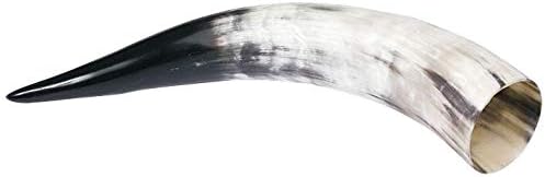 Viking Drinking-Horn 0,4 Litre Drinking Horn Black-White