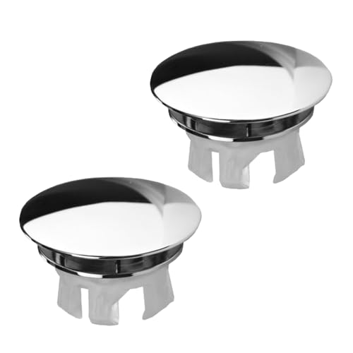 2 Stück Metall Überlauf Abdeckung,Waschbecken Überlauf Abdeckung,Waschbecken Überlauf Ringe,Runde Überlaufabdeckung,für 22-24 mm/0,86-0,94 Zoll Durchmesser von Waschbecken