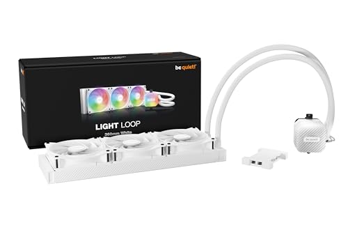 Image of be quiet! Light Loop 360mm White CPU Liquid Cooler for Heavily Overclocked Systems, 3X Light Wings LX 120mm PWM high-Speed White Fan, Stylish ARGB Cooling Block, Extremely high Cooling Performance
