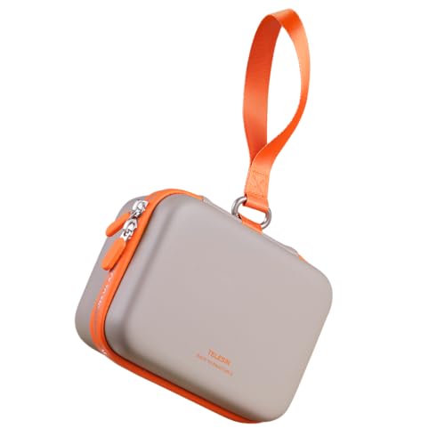 TELESIN Sacoche DisAdv pour DJI Osmo Action 6 – Étui Rigide étanche pour caméra, Batteries et filtres, étui de Voyage Protecteur, Accessoires caméra d’Action, Orange