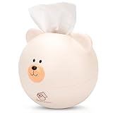 Bear Tissue Box Cover Cute Cartoon Paper Holder Facial Dispenser Organizer for Kids Living Room Bathroom Home...