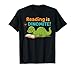 Reading Is Dinomite Dinosaur Cute Book Lover Library Teacher T-Shirt