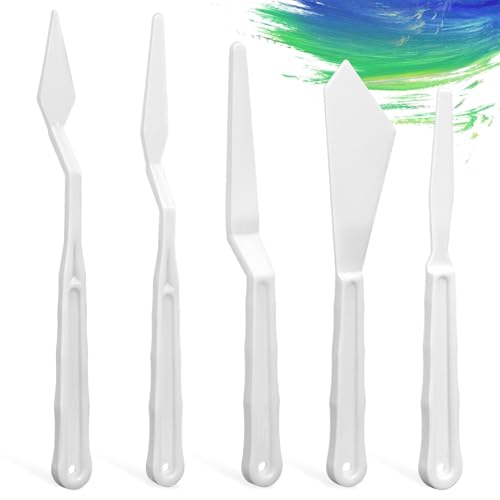 5Pcs Plastic Spatula Palette Knives