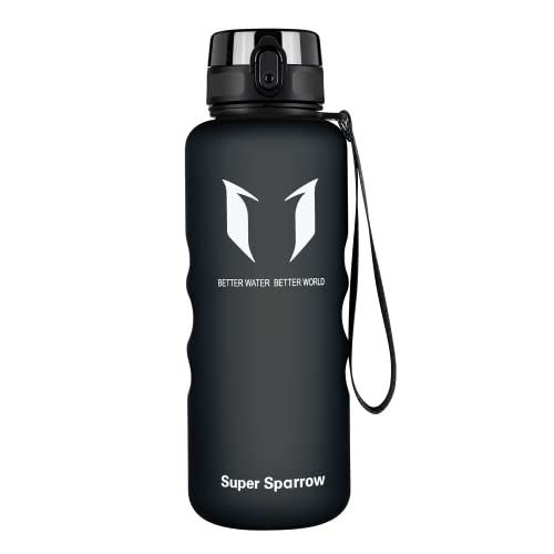 Super Sparrow Trinkflasche - 1.5L - Wasserflasche Auslaufsicher -Sportflasche BPA-Frei | Schule, Sport, Wasser, Fahrrad Cover