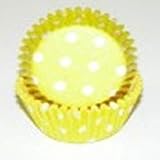 Yellow Polka Dot Mini Size Cupcake Liners Baking Cups 100 count