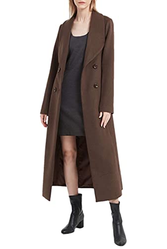 PLAERPENER - Cappotto da donna in lana, doppio...