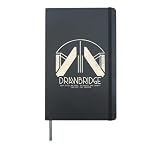 Distressed Drawbridge Stranding Gamer Hardcover Journal, Black