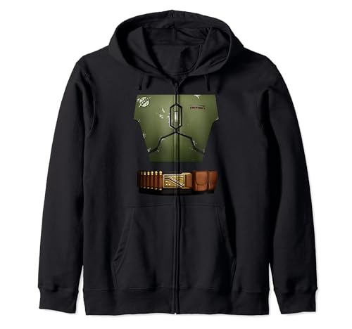 Sweat à capuche Star Wars Boba Fett avec zip veste costume Halloween geek