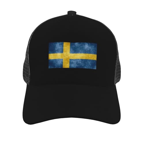 Flag of Sweden Mesh Baseball Cap - Classic Adjustable Peaked Cap, Trucker Hat for Men and Women2