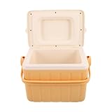 GARIOUANS Tragbare Kühlbox für Outdoor Camping mit Effizienter Isolierung und Großzügigen Fächern aus Schaumstoffmaterial für Roadtrips und Angeln in Gelb