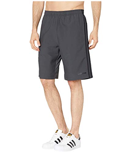 adidas Essentials 3-Stripe Woven Shorts Dark Grey Heather/Solid Grey/Black SM