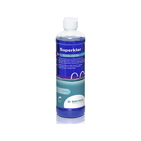 Bayrol 1195329 Superklar 0,5 Liter Trübungsentferner Pool Whirlpool Flockung Klarmacher, Weiß Cover