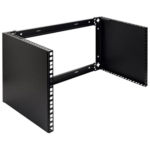 RackPath 6U Wall Mount Network Rack - Patch Panel Bracket for Server and Network Equipment – 11.25 inch Deep – Heavy Duty 150lbs Capacity Cover