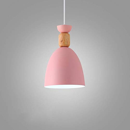 Chandelier LED vert 220V suspendu avec abat-jour durable et créatif