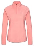 Ziener Damen JEMILA Skipullover, Skirolli, Funktions-Shirt | Langarm, atmungsaktiv, Fleece, warm, pink Vanilla, 38