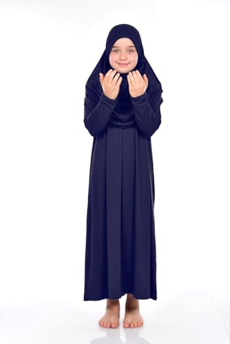 ihvan online Muslim Dress for Girls, Long Sleeve One-Piece Islamic Prayer Dress, Hijab for Kids, Girls Abaya, Islamic Gifts2