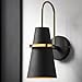 Bloepum Luxurious Decorative Bedside Lighting-Elegant Nordic-Inspired Blue Metal Wall Lamp for Homes Black