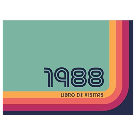 1988 Libros de Visitas: Libro de visitas para fiestas de cumpleaños de estilo retro para que la familia y los amigos inserten saludos y mensajes | 100 páginas | Vol 2