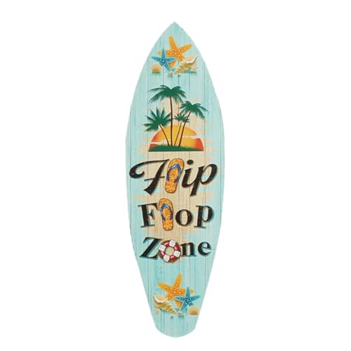 UTHCLO Holz Surfbrett Dekoration Marine Stil Tisch und Regal Ornament für Wohnzimmer und Bar
