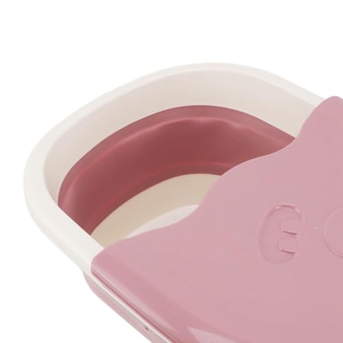 Bañera Plegable para Pies de Plástico Rosa miniatura 4
