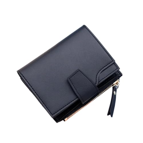 Wallet Women Wallet Short Female Purse Card Holder Wallet Credit Card Holder Case Coin Purse(Black)