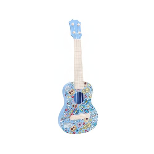 幼児用ギター 子供用おもちゃギター クリエイティブ教育ギター 音楽発達玩具 幼児用音楽ギター お出かけ便利 ギフトに最適 (ブルー)