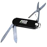 ASR Outdoor Mini EDC Small Pocket Knife Multi Tool - LOGO Black