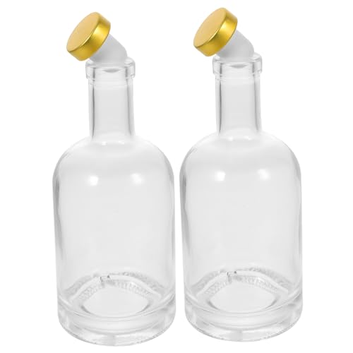 OFFSCH 2piezas Botella De Vino De Fondo Grueso Botella De Vidrio Unidades Para Decantador De Licor De Vodka De Whisky