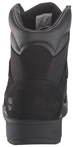 Timberland 6-Inch Leather And Fabric Field Boot (Toddler/Little Kid/Big Kid),Black Nubuck,1 M Us Little Kid #TOP2