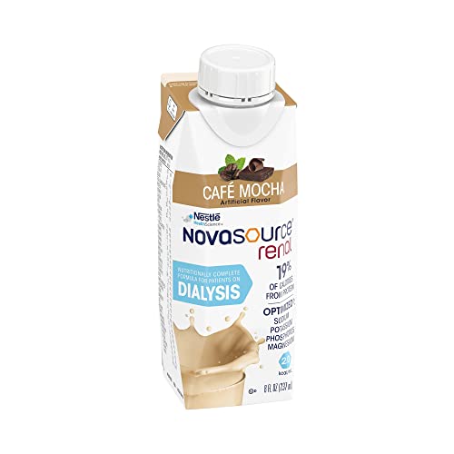 Image of Nestle Novasource Renal Nutritionally Complete Formula Cafe Mocha Flavor 8 oz Carton, 12 Count