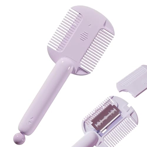 Pruojhw Peine para el pelo, cepillo desenredador de dos caras con diseño antiestático, peine antiestático con desenredador para niños, adolescentes, adultos, portátil, para viajes, salón y hogar