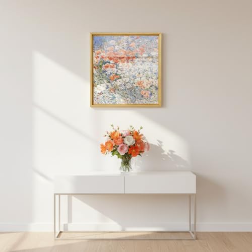 Image of Canvas Frames for 10 inchx10 inchPaintings with 0.6 inch~0.9 inch Deep Gold