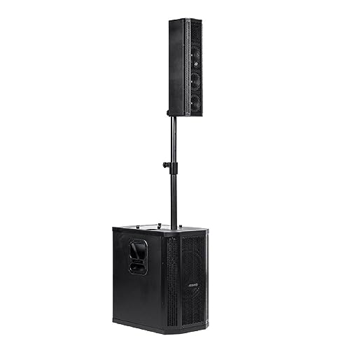 Sistema GRT 12 DSP Preta Caixa Ativa Subwoofer e Satélite 300W RMS USB Bluetooth RCA XLR - Frahm 31971