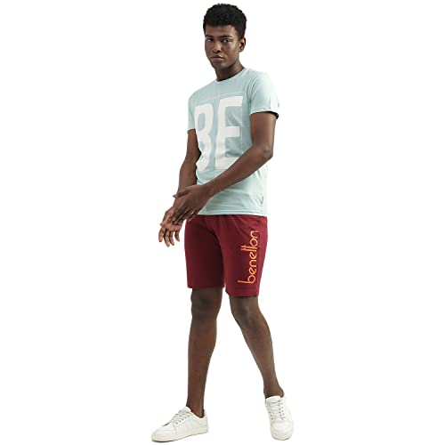 Image of UNITED COLORS OF BENETTON Men's Cotton Printed Regular Fit T-Shirt