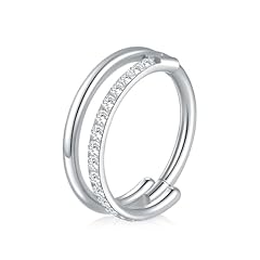 CZ Double Rings Silver