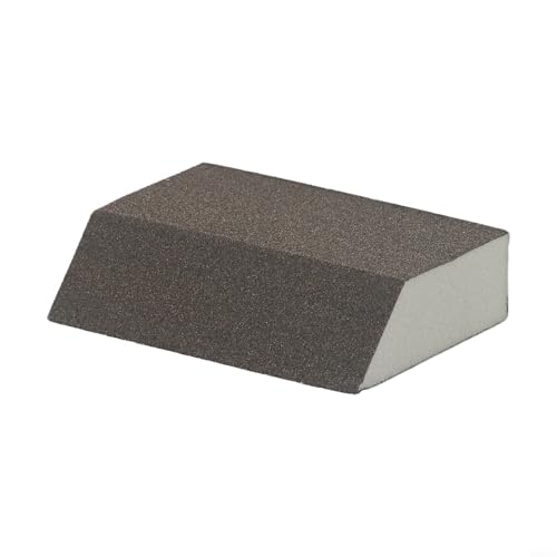 Bloc éponge de ponçage grain 60240 pour lisser et polir le bois, le métal, le plastique et les surfaces peintes (grain 120)